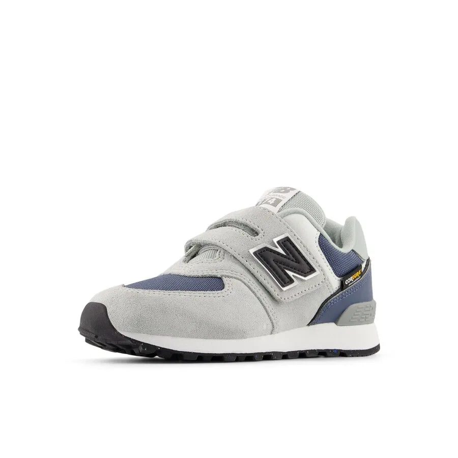 Кроссовки New Balance '574 Hook & Loop' серого цвета