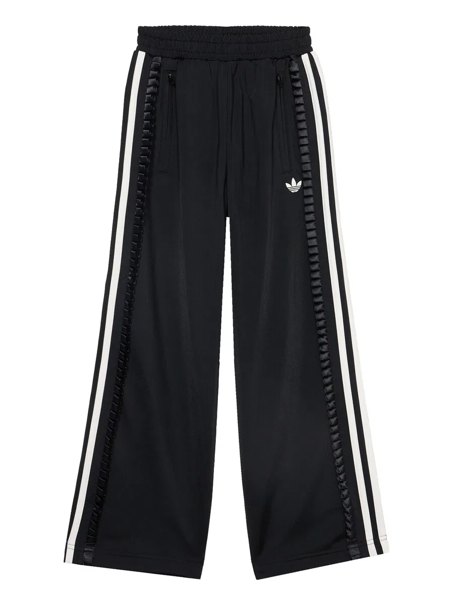 Брюки ADIDAS ORIGINALS с широкими штанинами 'FIREBIRD' черного цвета