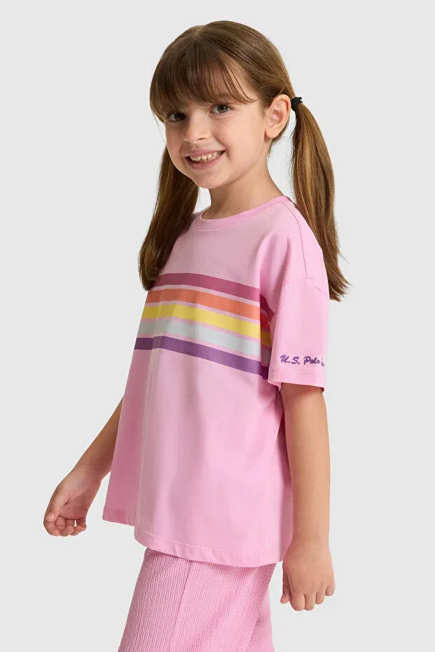 Детская футболка для девочек хлопковая U.S. Polo Assn., 142331 — фото 3
