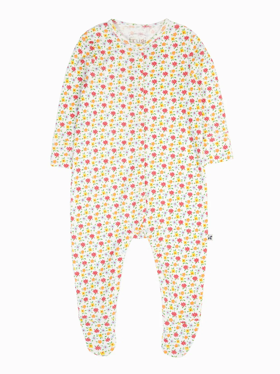 Боди для новорожденных Frugi White Lovely Pointelle, белый