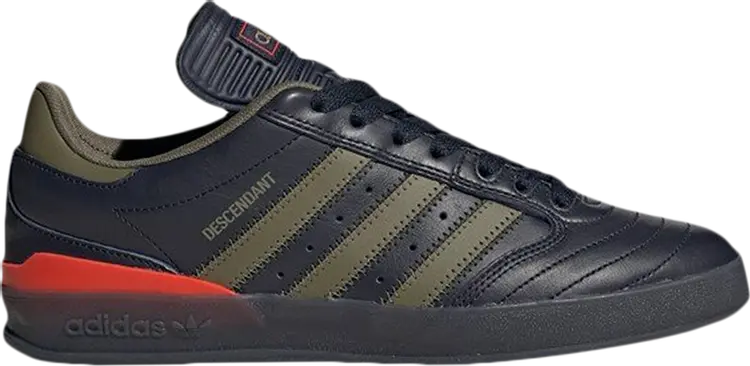 

Кроссовки Adidas Descendant x Crustar 'Olive Stripes', синий