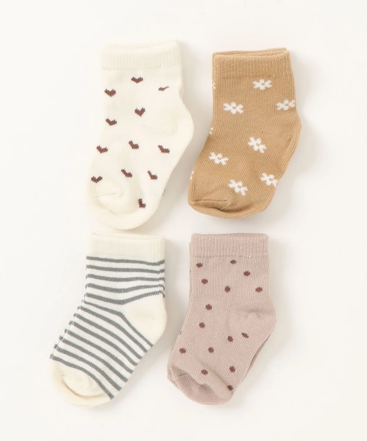 Детский комплект носков с принтом Fern Stripe, Acorns, Hearts, Daisy Quincy Mae, Multi