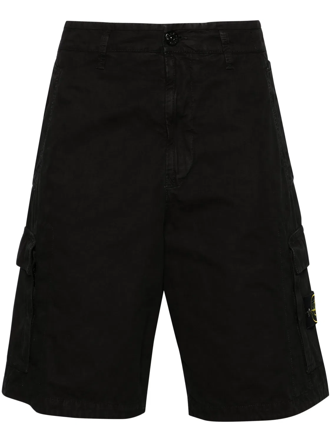 Шорты-карго с логотипом компаса Stone Island, черный