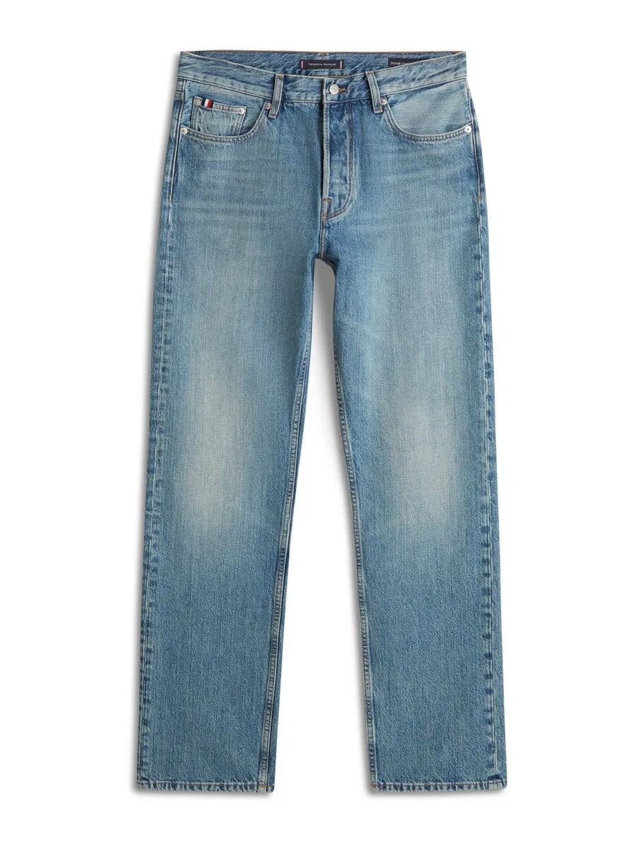 Джинсы TOMMY HILFIGER Regular Jeans 'Dover Whiskered' синего цвета
