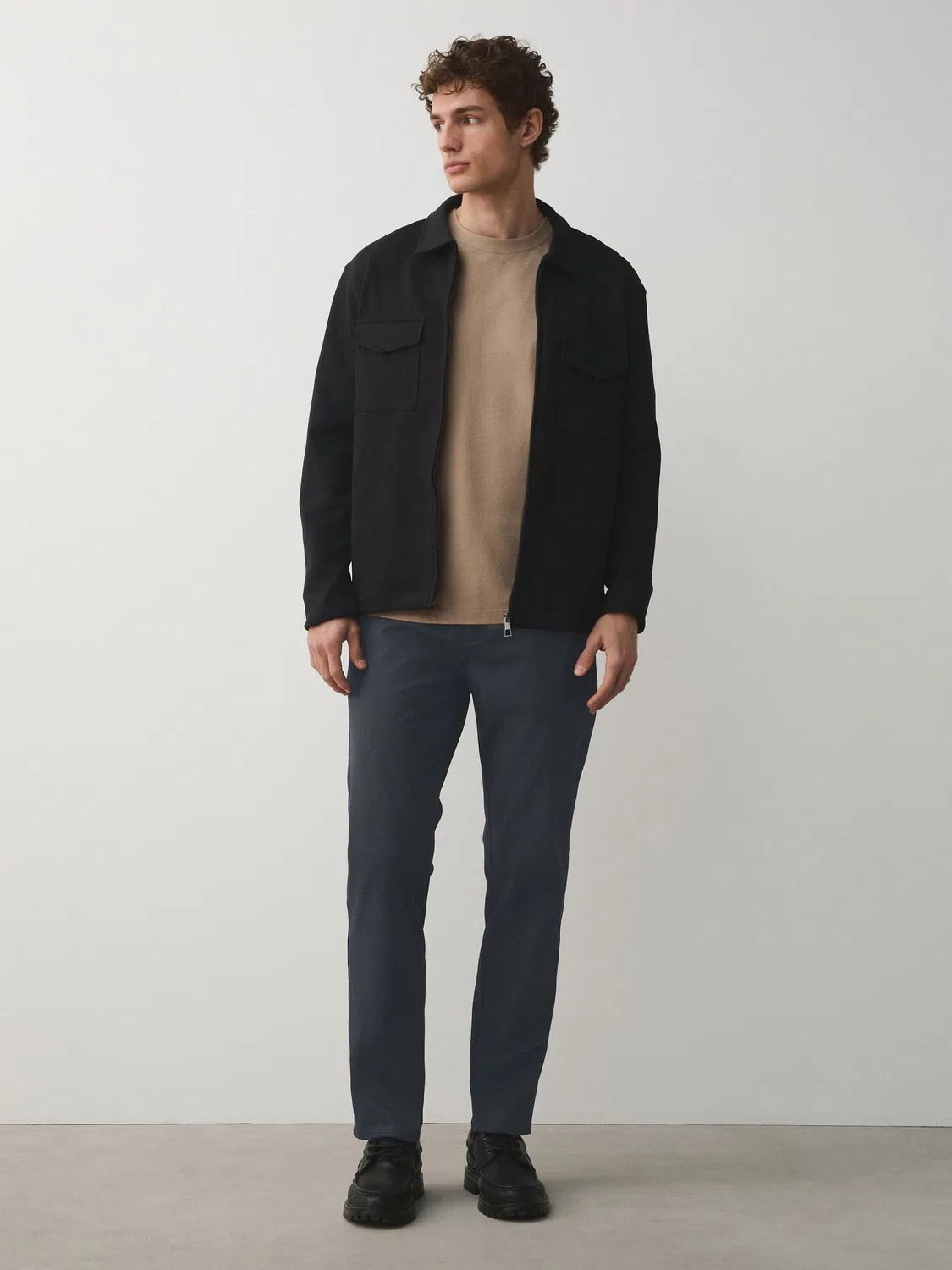 Брюки чинос, slim fit Next, угольно-серый — фото 2
