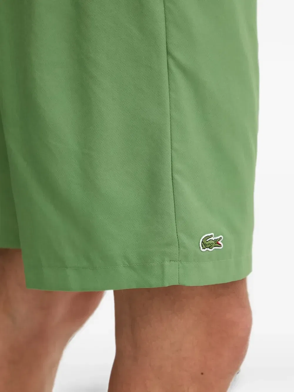 Теннисные шорты с нашивкой-логотипом Lacoste, зеленый — фото 4