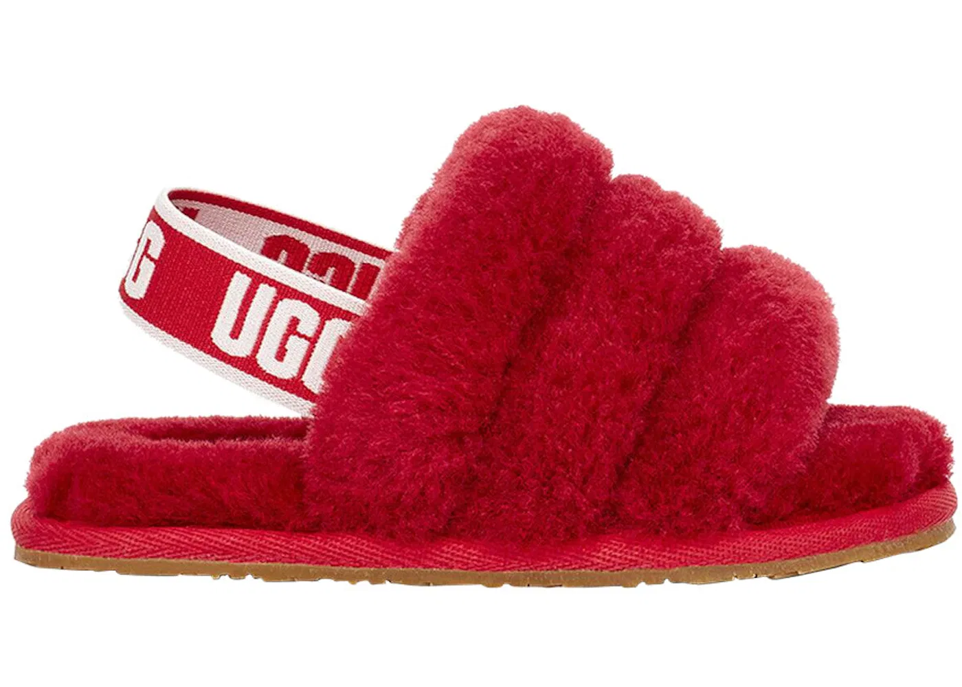 Детские сланцы UGG Fluff Yeah Slide, Ribbon Red