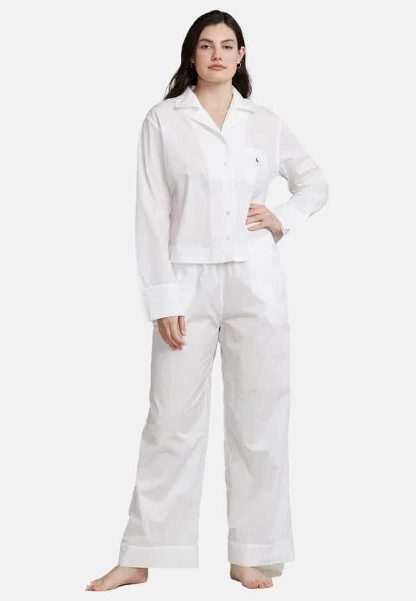 Пижамный комплект из хлопка Polo Ralph Lauren, White Cloud, белый