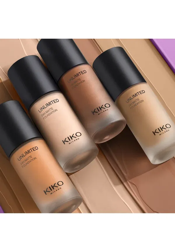 Матирующая тональная основа Unlimited 24h - тональная основа 30 мл Kiko Milano, цвет 9.5 warm gold — фото 4