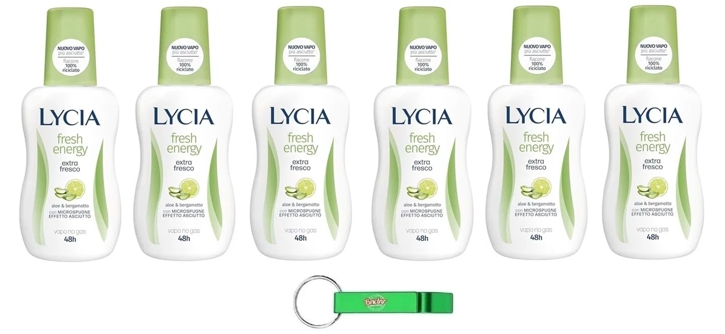Дезодорант Vapo No Gas Aloe and Bergamot Beni Culinari, 6 шт. по 75 мл