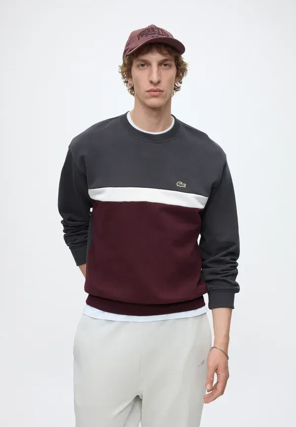 Толстовка Lacoste Однотонная Круглый вырез, Хлопок — фото 4