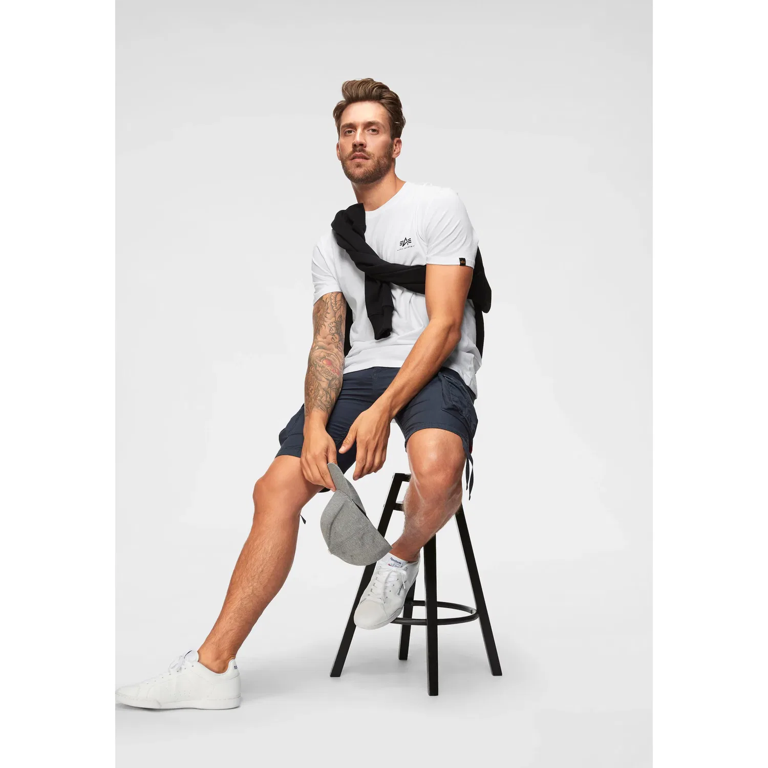 Детская футболка с логотипом Alpha Industries, White — фото 4