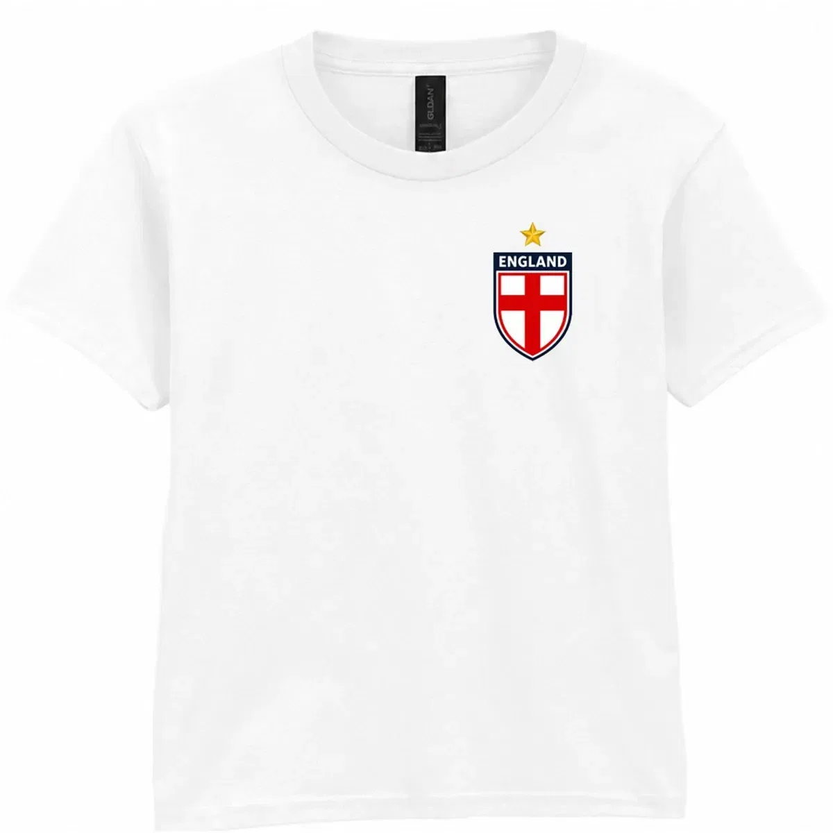 Футболка Англия с футбольным принтом England Football I Love Fancy Dress, White