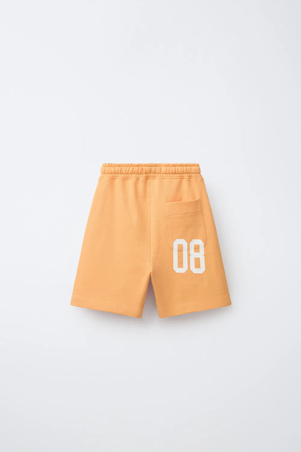 Шорты для бега трусцой-бермуды с цифрами ZARA, Orange — фото 2