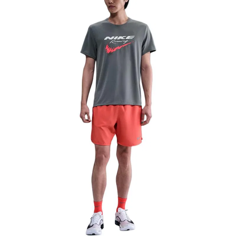 Мужская футболка с круглым вырезом Nike, Smoke Gray — фото 3