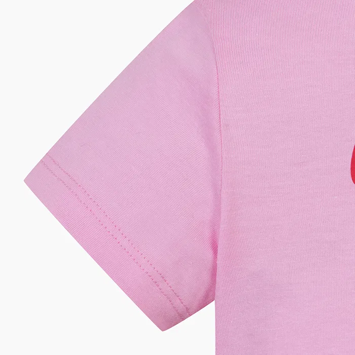 Детская футболка с блестящими акцентами розовая от Benetton Kids — фото 4