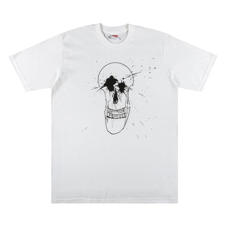 

Футболка Supreme Ralph Steadman Skull Tee 'White', белый