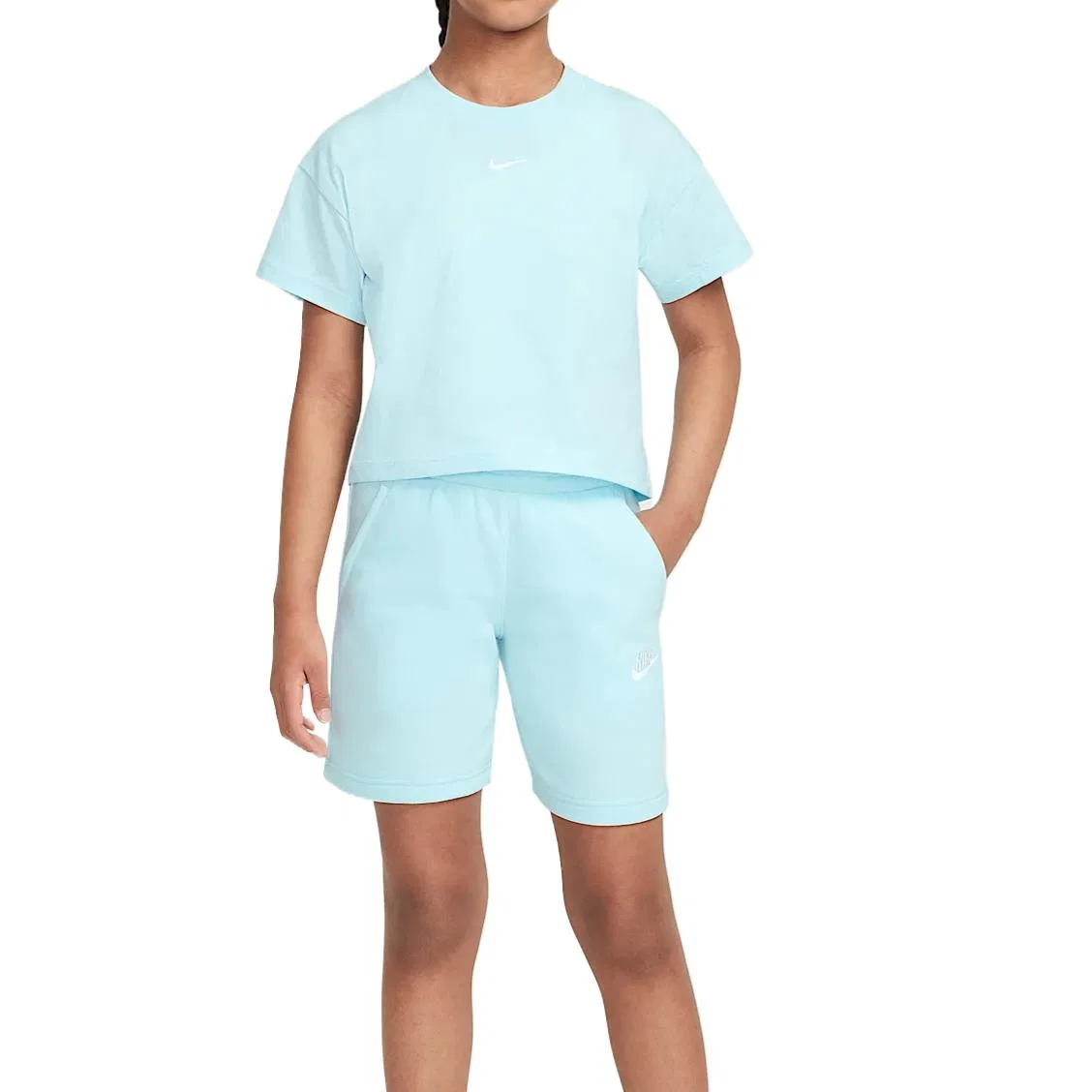 Футболка Nike Sportswear Swoosh, Glacier Blue — фото 4