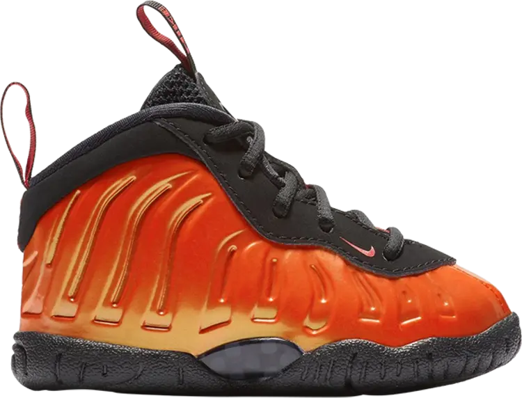Кроссовки Nike Little Posite One TD 'Habanero Red', красный — фото 2