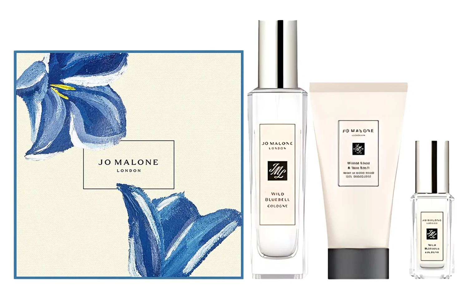 Женский набор ароматов Jo Malone London Blue Wind Chime, 9мл+30мл+30мл