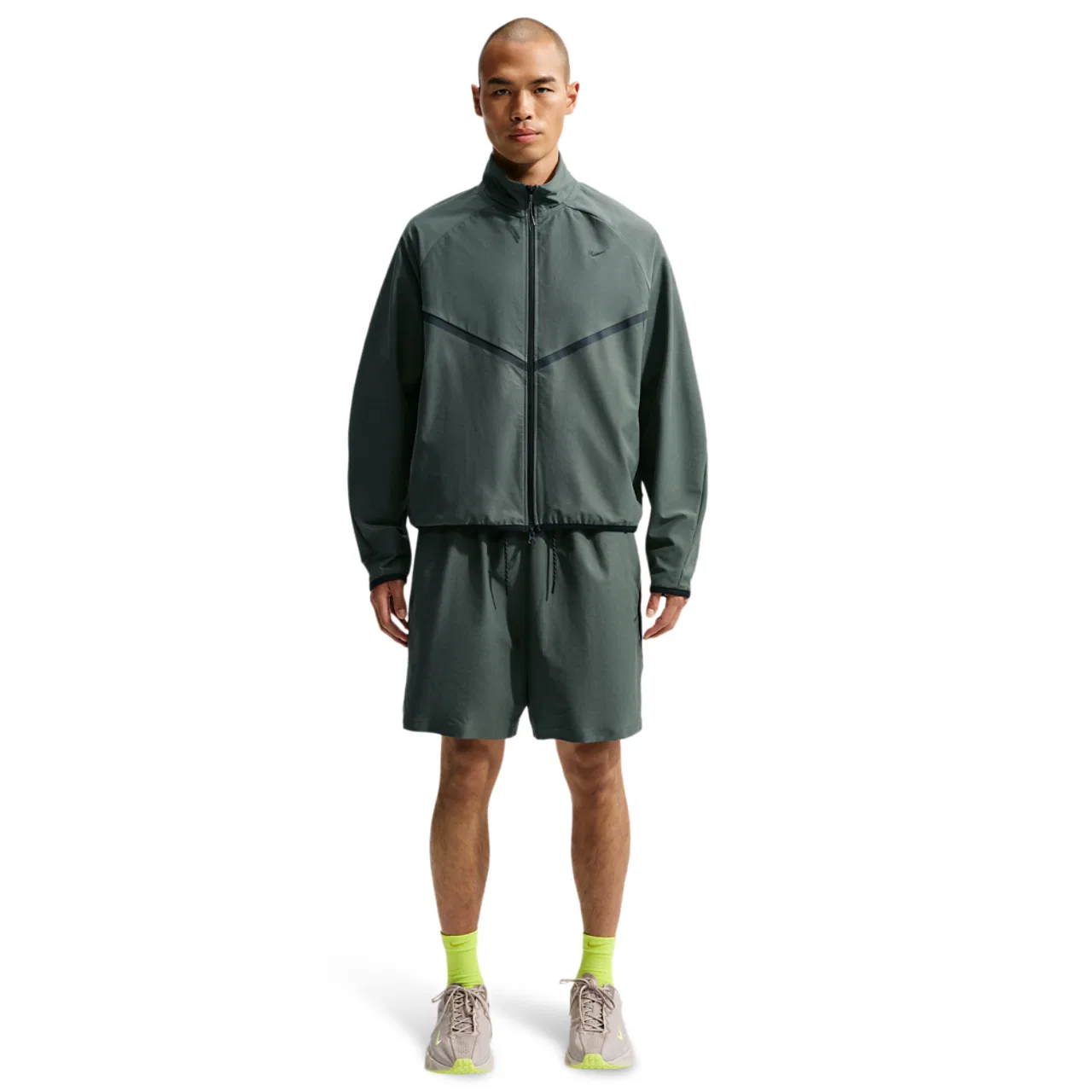 Мужские шорты с принтом Nike Tech Shori Knit, Camo Green/Black — фото 4