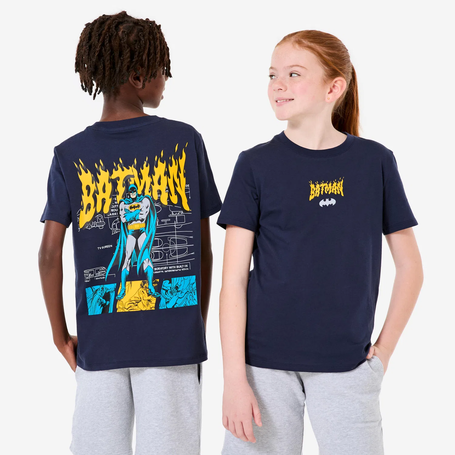 Детская футболка с принтом Batman Decathlon, Stahlblau Currygelb