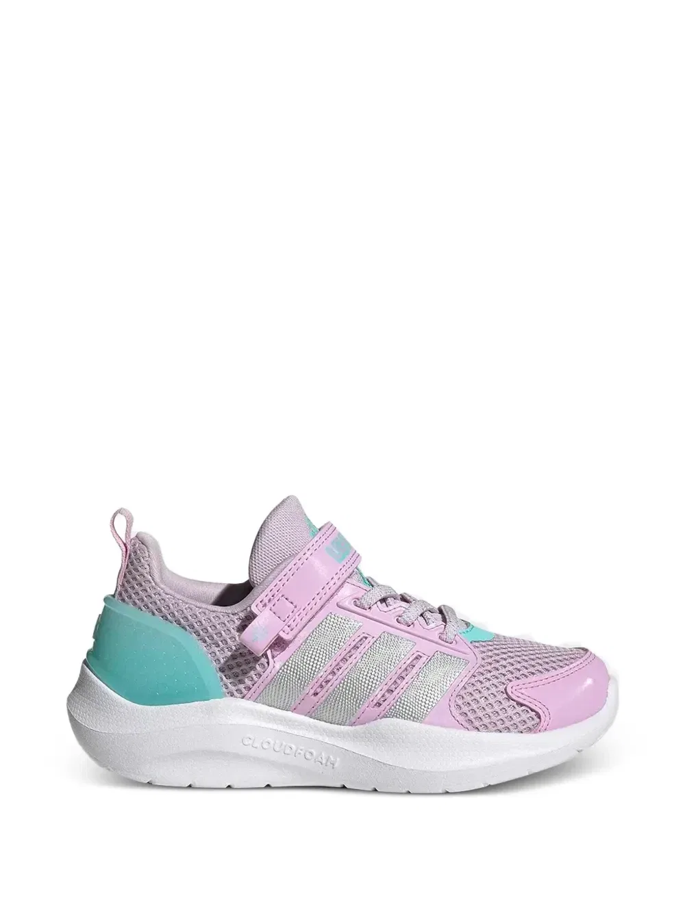 Сетчатые кроссовки на липучке Adidas Kids, розовый — фото 2