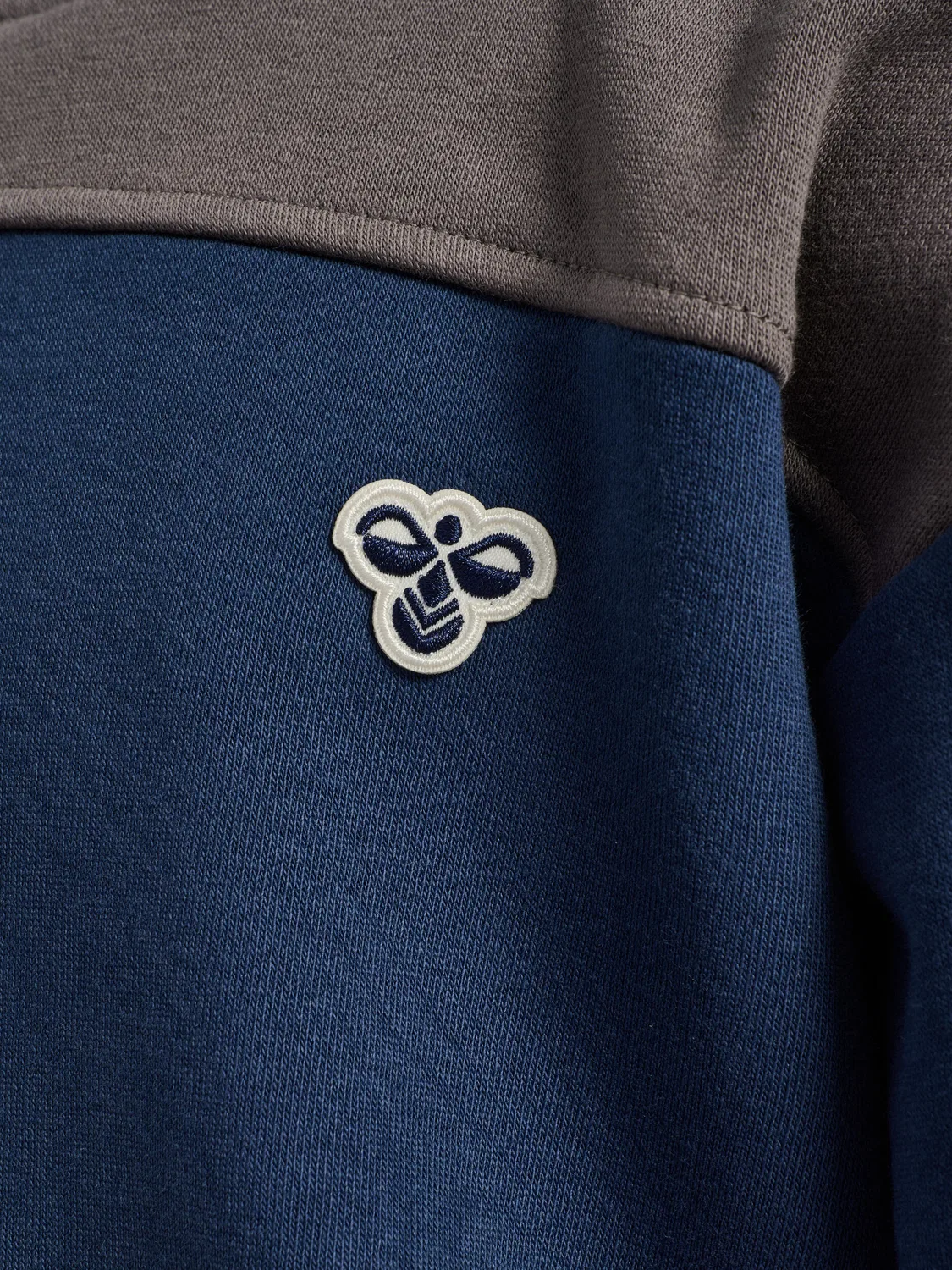 Детское худи свободного кроя Hmljr Loose Hummel, BLAU Navyblau Gletscherblau — фото 3