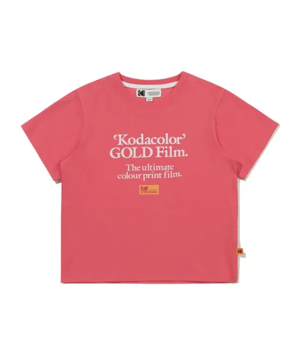 Футболка с принтом, Regular Fit, Kodak Kids, розовый
