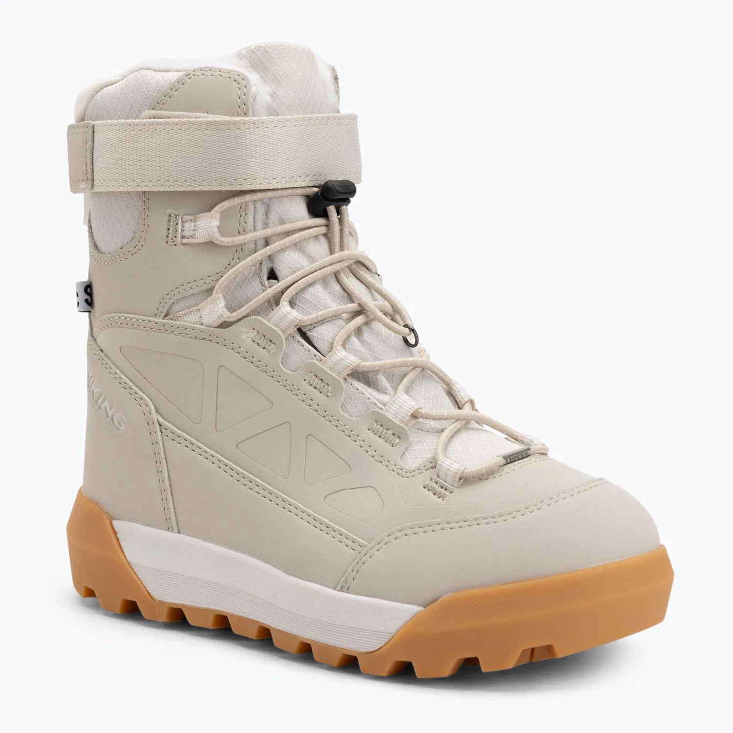 Детские зимние ботинки с принтом Constrictor Warm SC Waterproof 1V SL Viking, Beige