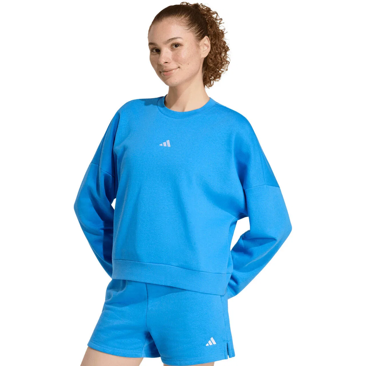 Женский свитшот с логотипом adidas Essentials Small Logo Feelcozy, Adidas, Синий