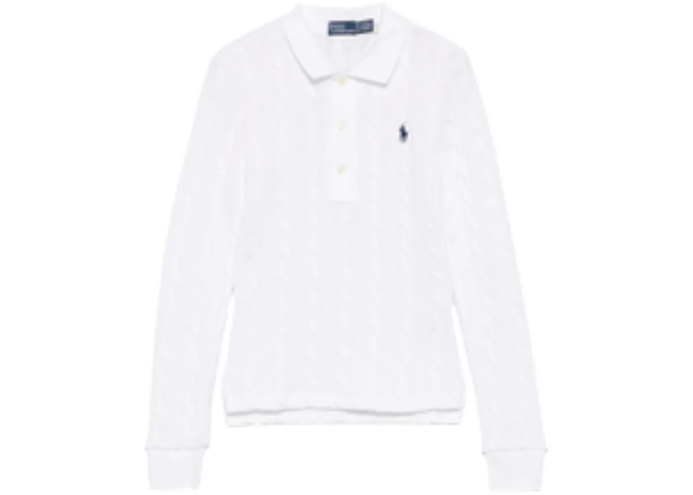 Женская рубашка-поло с длинным рукавом Shirt Polo Ralph Lauren, White