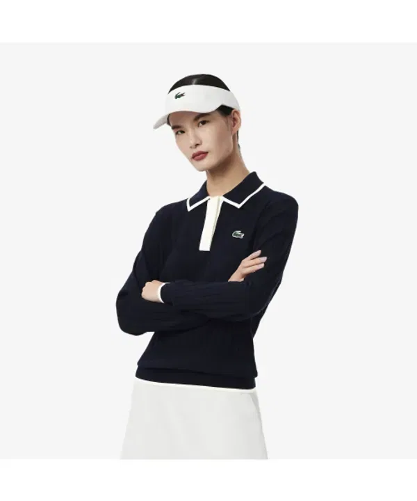 Свитер поло Lacoste, белый