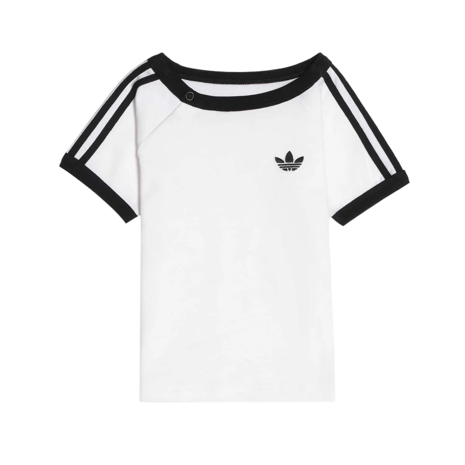 Футболка для детей Crew Neck Moderate Adidas, белый/черный