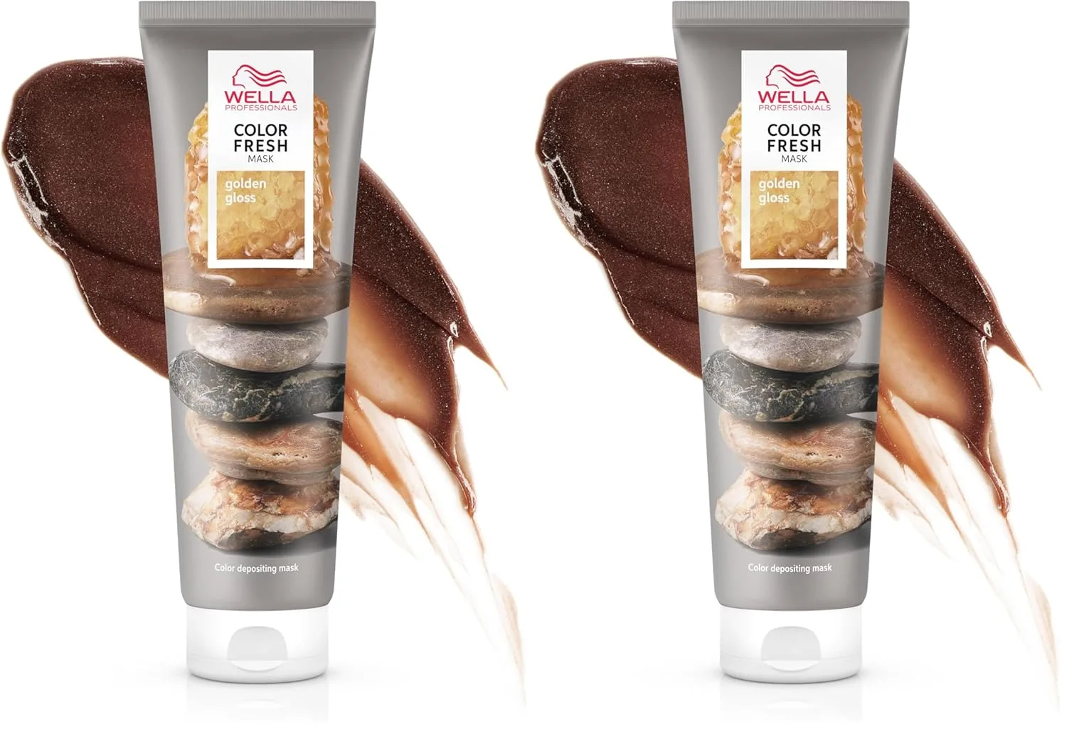 Wella Color Fresh Mask, восстанавливающая маска для волос с авокадо, веганская формула, 150 мл 283.50 г (2 шт.), Golden Gloss