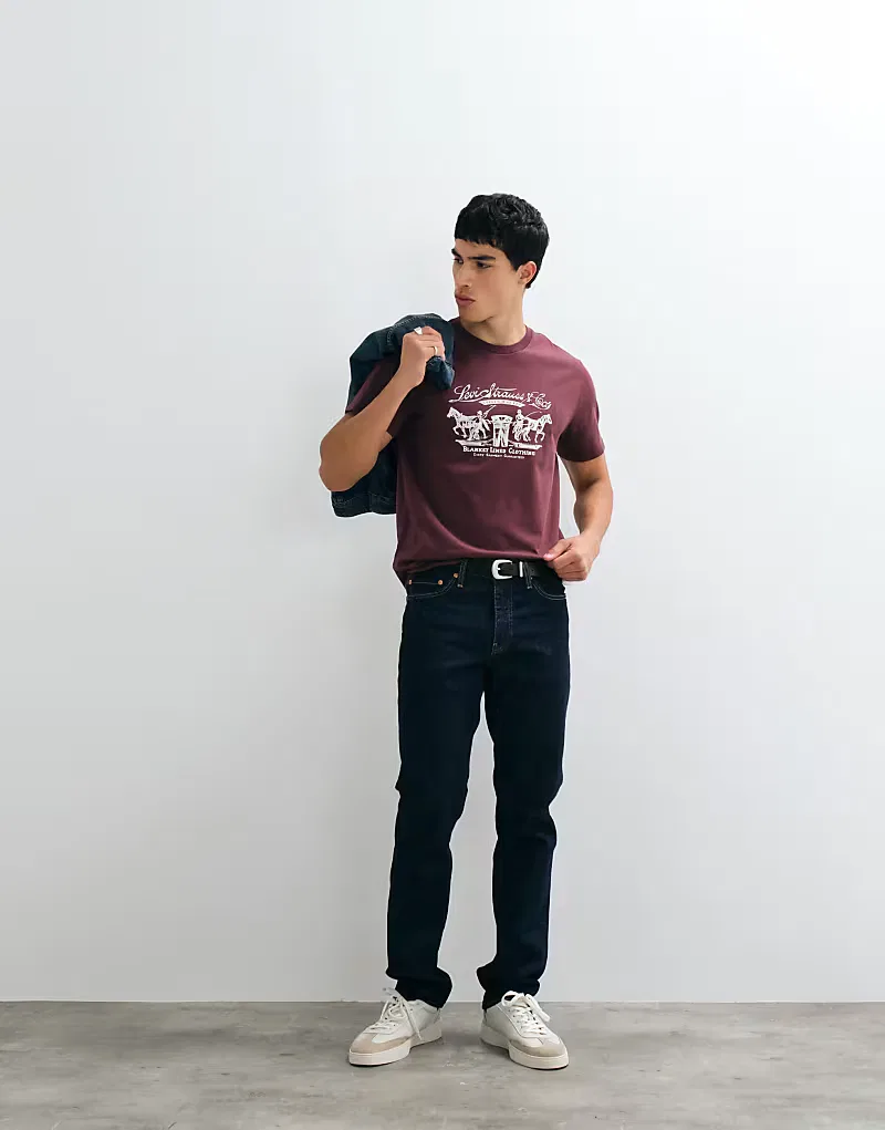 Футболка винтажная с графикой Levi's, красный — фото 4