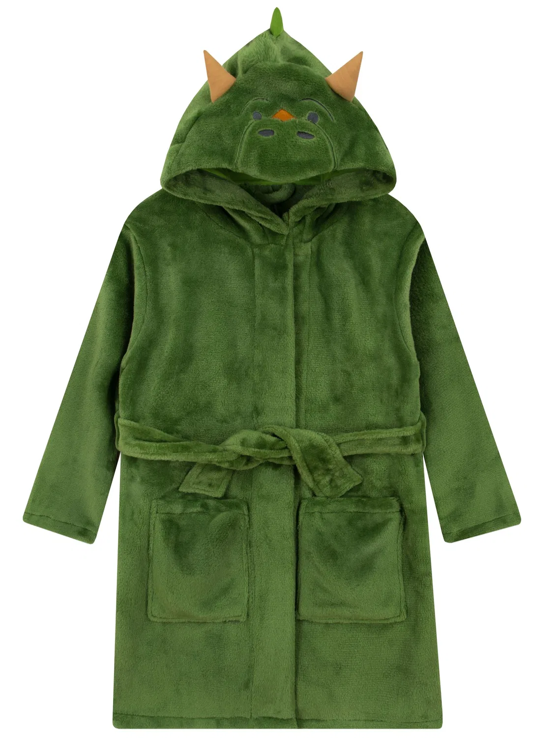 Халат махровый с динозавром Harry Bear, зеленый