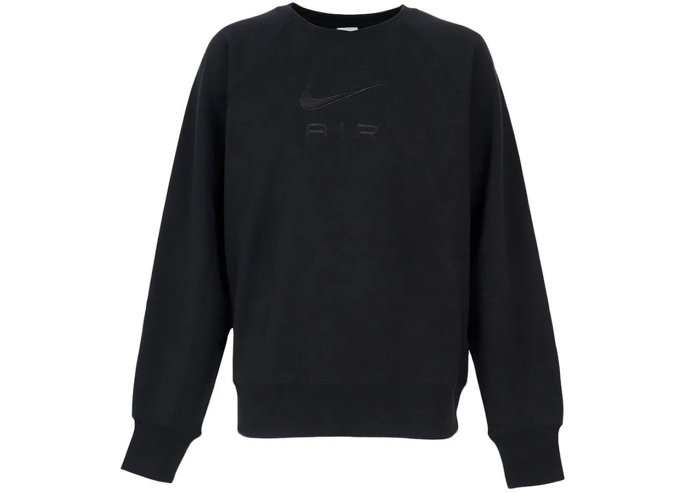 Мужской свитшот из футера с круглым вырезом Nike Sportswear Air French Terry Crewneck (Asia Sizing), Black/Black
