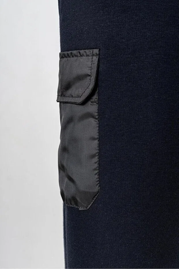 Детские спортивные штаны для мальчиков с карго-карманами Mışıl Kids, Navy Blue — фото 3