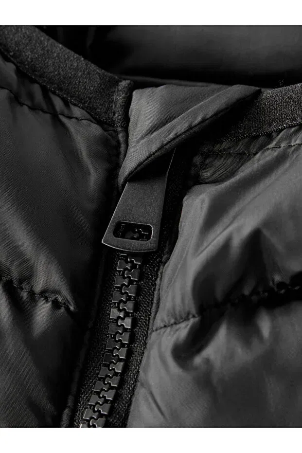 Детское пальто для девочек с капюшоном Gsstore, Black — фото 2