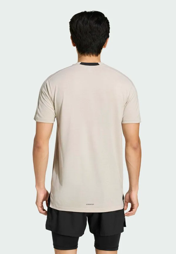 Спортивная футболка для тренировок d4t Adidas Performance, Beige — фото 2