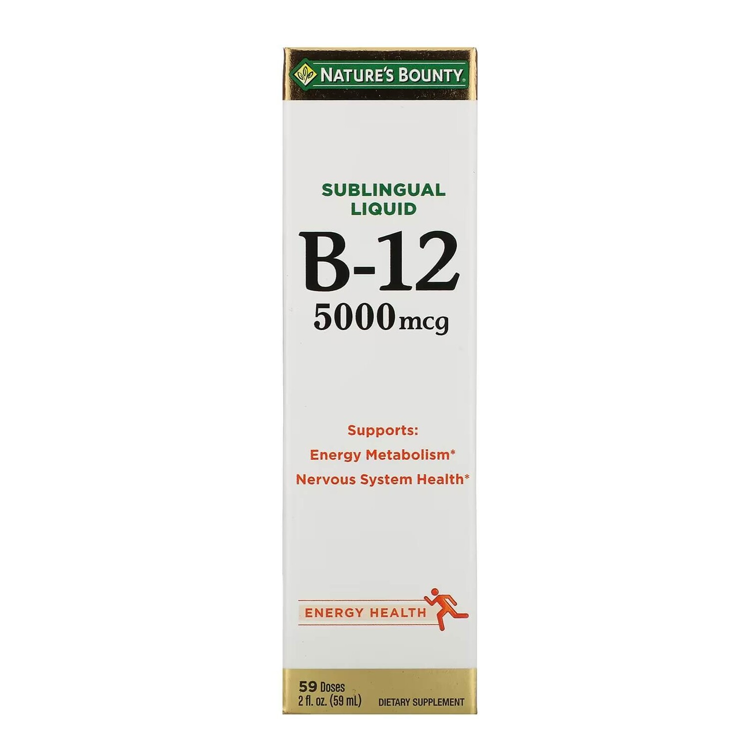 

Жидкий витамин B12 5000 мкг Nature's Bounty, 59 мл