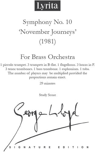 

CD диск Lloyd, George: Lloyd: Symphony No. 10 - Study Score
