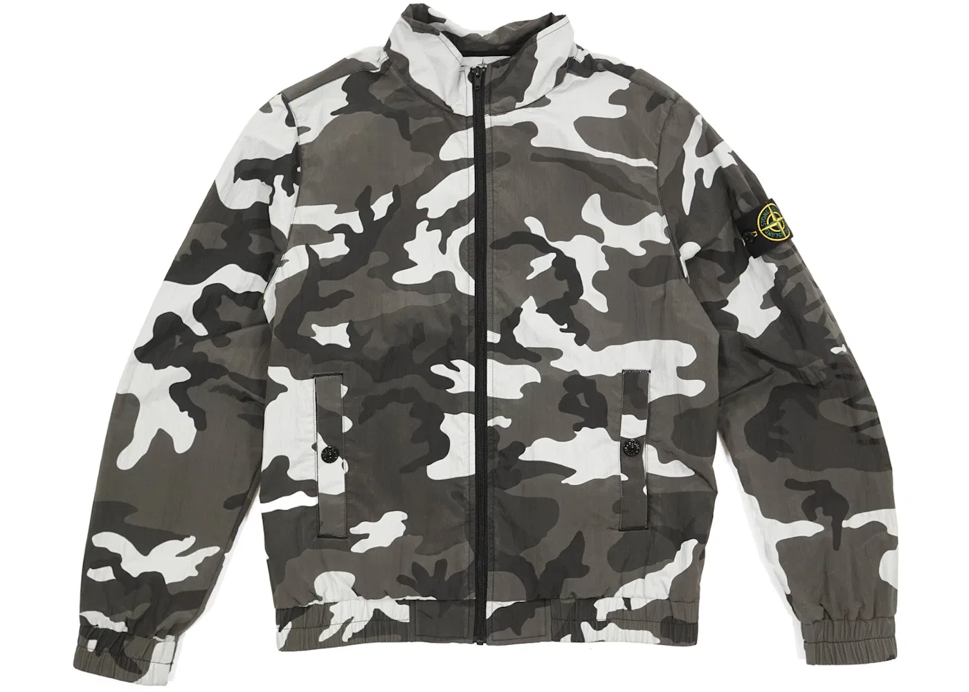Мужская куртка из нейлона с принтом Supreme Stone Island Nylon Metal Track Jacket Snow Camo, Snow Camo
