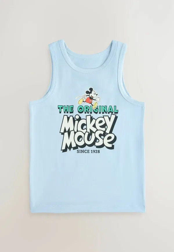 Комплект из 3 топов Mickey Mouse, Next White, белый/синий — фото 3