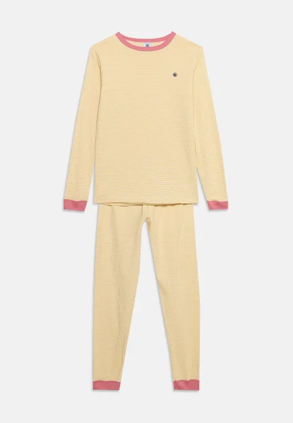 Комплект пижамы из хлопка 2 pack Petit Bateau, pink/yellow, желтый/розовый — фото 3