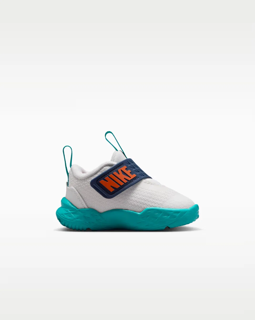 Детская/подростковая обувь Nike Team Hustle D 12, Summit White/Energy/Midnight Navy/Safety Orange — фото 3