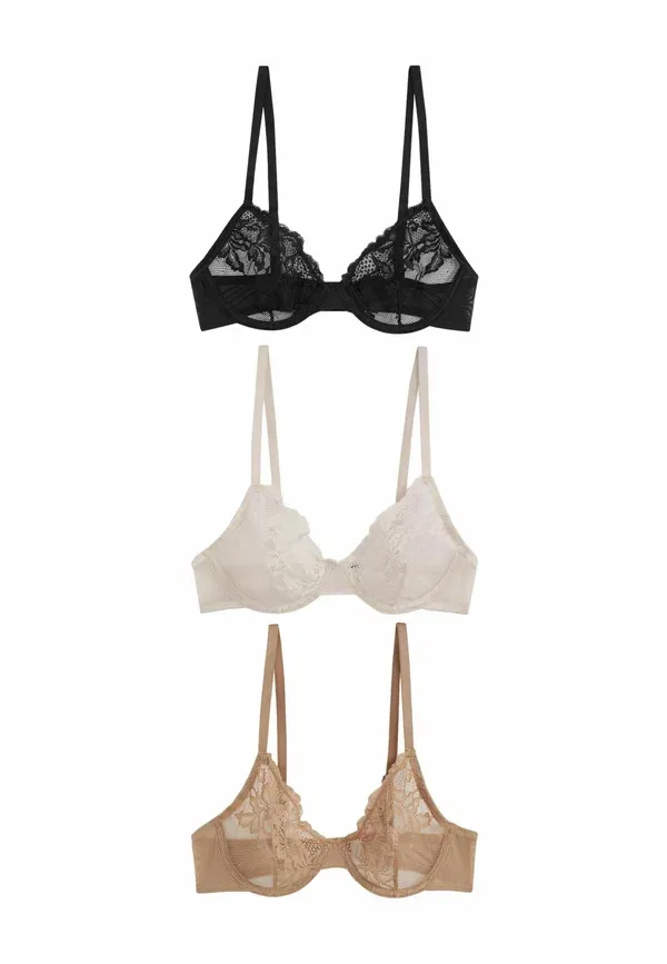 Бюстгальтер с косточками 3 Pack Next, черный