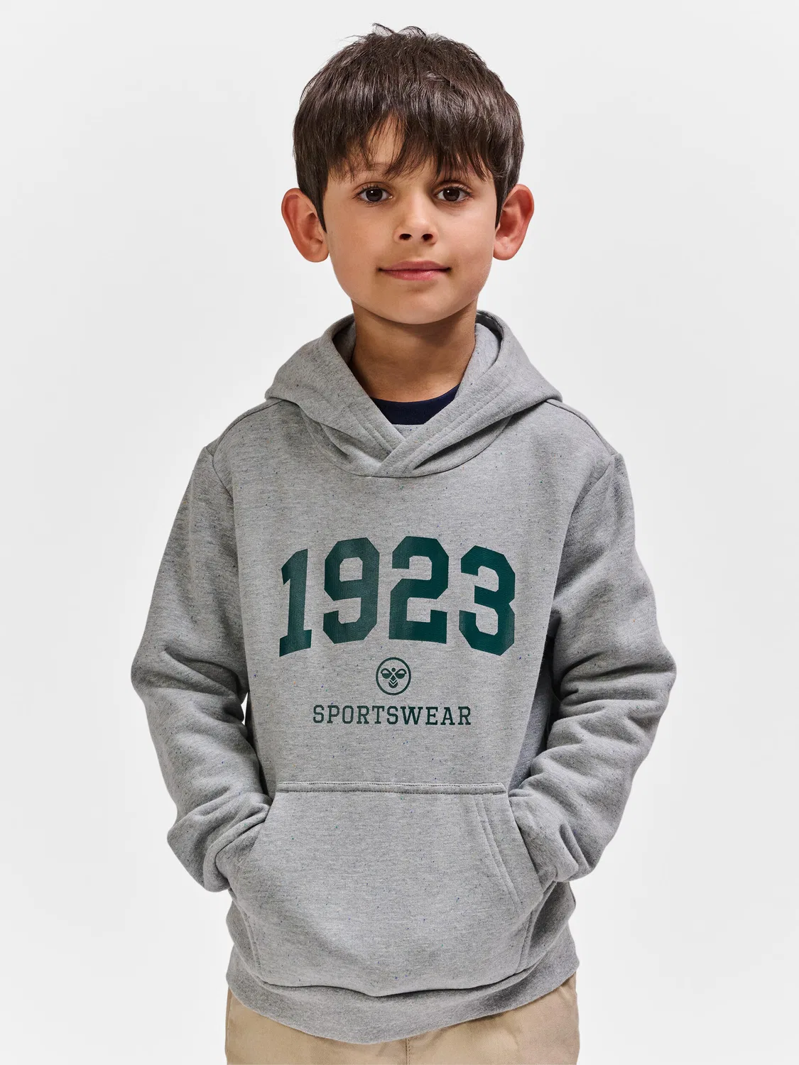 Детское худи с капюшоном Hmlnipps Hummel, Gray / Light Gray