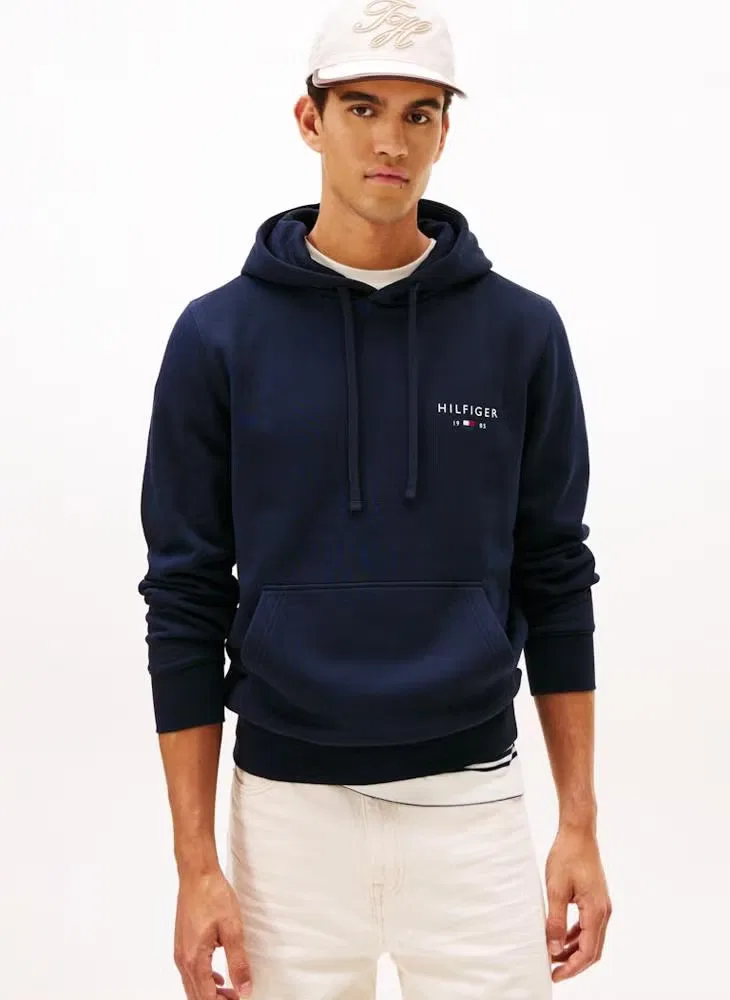 Худи с принтом Brand love Tommy Hilfiger, голубой — фото 3